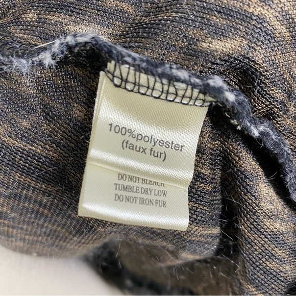 DYLAN Gray Faux Fur Jacket Small Gray - Picture 5 of 6